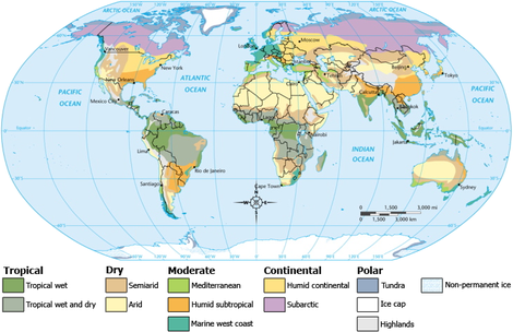 Climate Region Chart